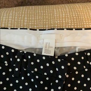 Brown and white pants